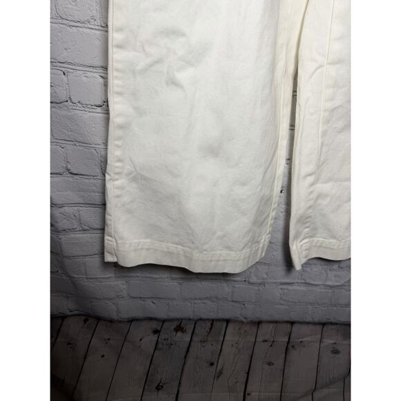 Polo Ralph Lauren Wide Leg Military Pants 34x30 White RL Cotton Khaki Material - Picture 2 of 6